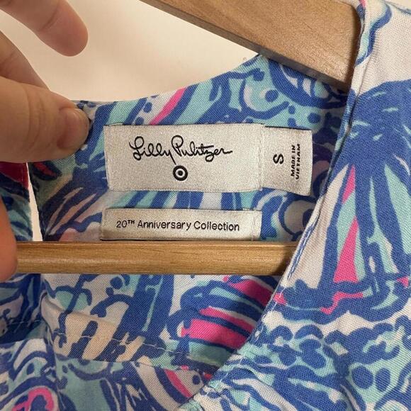 Lily Pulitzer Girls Target Collab Colorful Shell Tiered Maxi Dress Size: Small - Picture 5 of 7